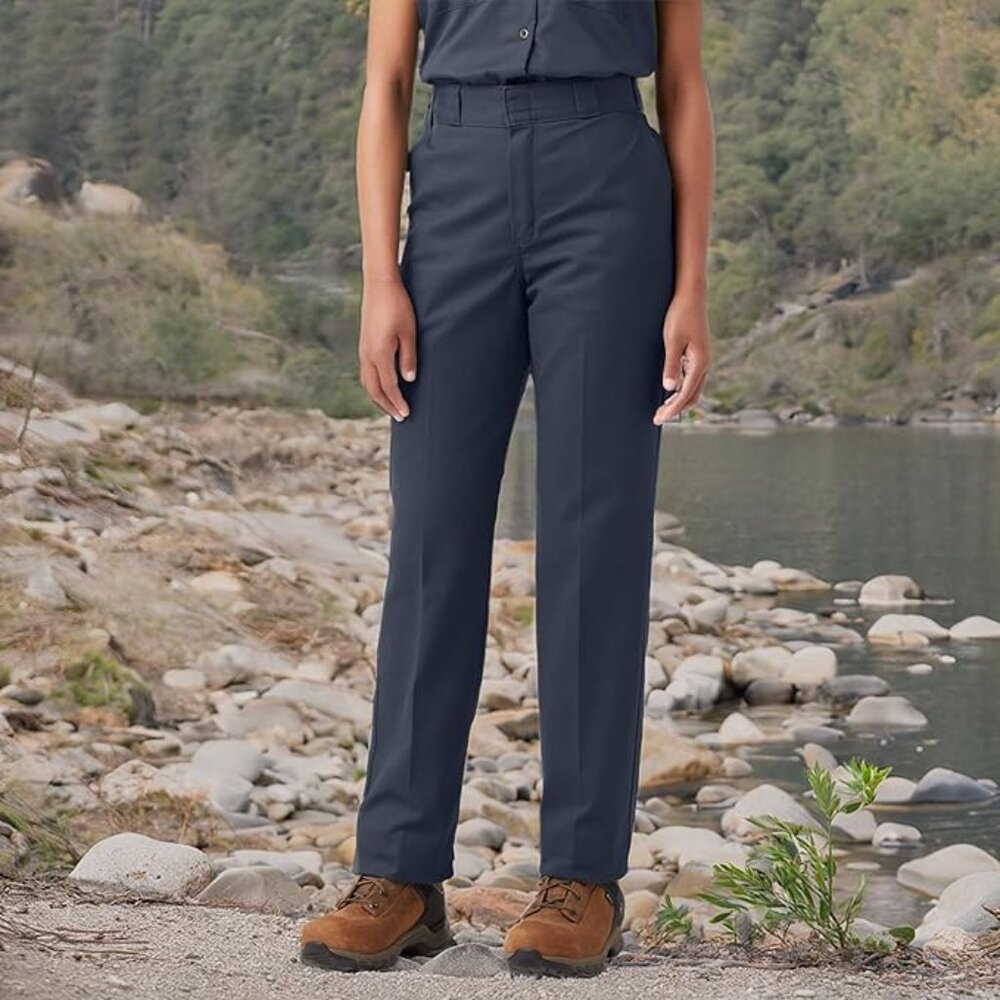 6 Long | Navy Blue | Dickie Women's Original 874 Work Pants | Straight Leg - Picture 8 of 11